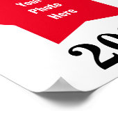 スター写真のシェイプフレーム ポスター (角)