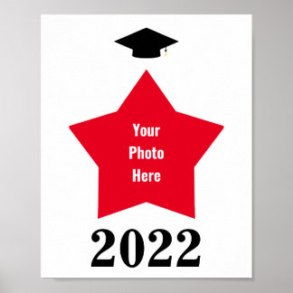 スター写真のシェイプフレーム ポスター