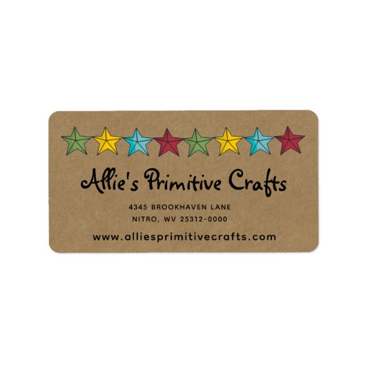スター初期のオンクラフト出荷ラベル ラベル (正面)
