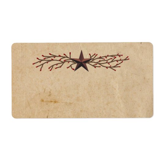 スター初期の製品ラベル ラベル (正面)