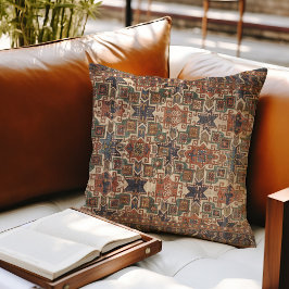 スター動揺してカザックオレンジブルー クッション