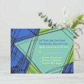 スター動揺してズバーバルミツワー招待状返信 招待状 (スタンド正面)