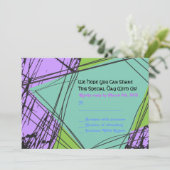 スター動揺してズバーバルミツワー招待状返信 招待状 (スタンド正面)