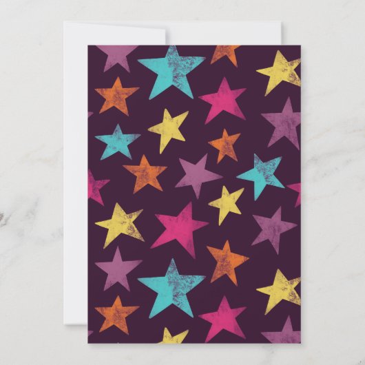 スター卒業式パーティーに向けて撮影 招待状 (裏面)