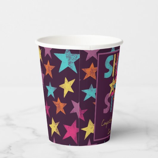 スター卒業式パーティーに向けて撮影 紙コップ (右)