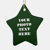 スター名オーナメント – セラミックパーソナライズされた セラミックオーナメント (左)