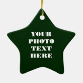 スター名オーナメント – セラミックパーソナライズされた セラミックオーナメント (裏面)