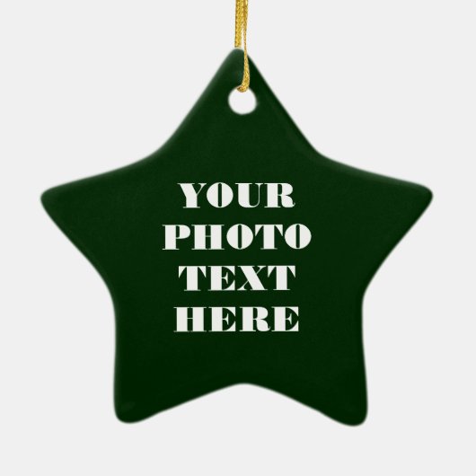 スター名オーナメント – セラミックパーソナライズされた セラミックオーナメント (裏面)