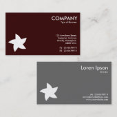 スター回転記号 – ダークブラウン330000 名刺 (正面/裏面)