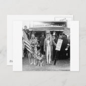 スター型の売上: 1918 ポストカード (正面/裏面)