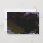 スター夕べフォレストパープルウェディングRSVP 出欠カード (裏面)