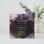スター夕べフォレストパープル結婚式招待状 招待状 (スタンド正面)