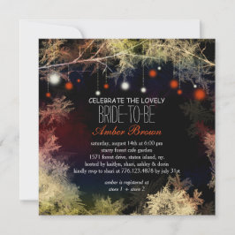 スター夕べフォレストブライダルシャワー 招待状