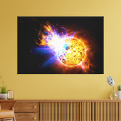 スター太陽のEV Lacacのフレア キャンバスプリント (インサイチュ (リビング))