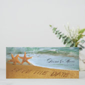 スター夫婦のビーチウェディング・セーブ・ザ・デート セーブザデート (スタンド正面)