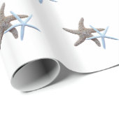 スター夫婦の白いウェディング ラッピングペーパー (ロールコーナー)