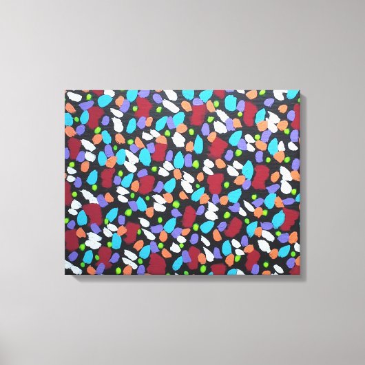 スター失ったズ抽象芸術アートプリント キャンバスプリント (正面)