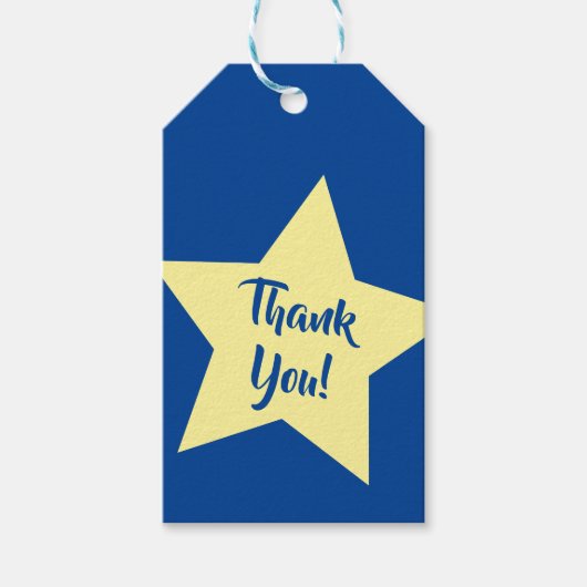 スター子供の誕生日パーティートゥインクルトゥインクルリトル ギフトタグ (正面)