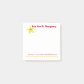 スター小学校の先生ノート ポストイット (正面)