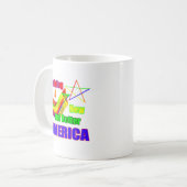 スター建物2 AMERICA jGibney The MUSEUM Zazzle G コーヒーマグカップ (正面左)