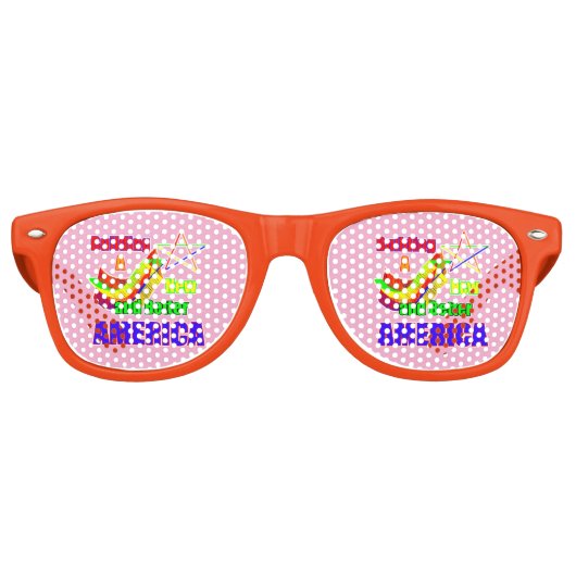 スター建物AMERICA jGibney The MUSEUM Zazzle レトロサングラス (正面)