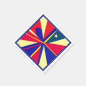 スター愛国的なナプキン スタンダードカクテルナプキン (角)