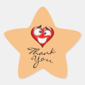 スター感謝してい 星シール (正面)