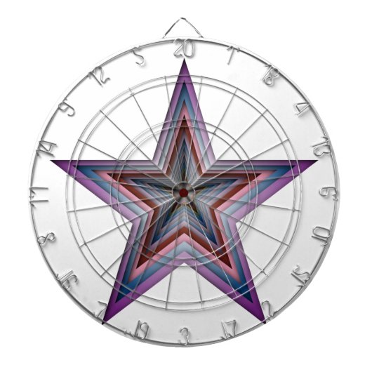 スター抽象芸術幾何学芸術 ダーツボード (正面)