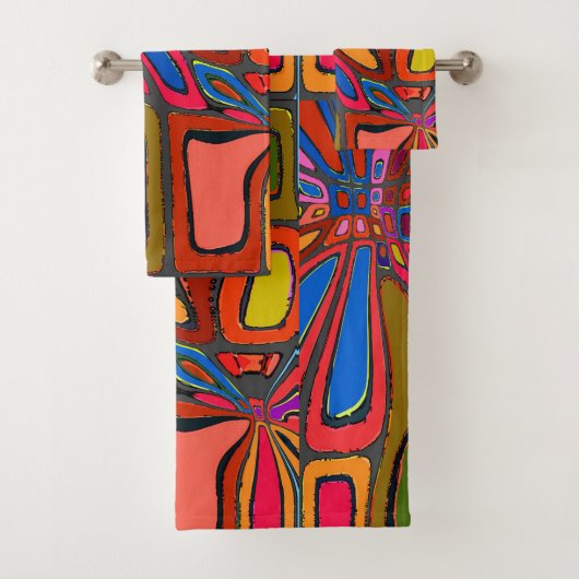 スター抽象芸術、追加文字 バスタオルセット (インサイチュ)