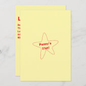 スター招待 招待状 (正面/裏面)