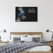 スター接続バルミツワーメモリサインインボード キャンバスプリント (インサイチュ (寝室))