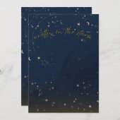 スター書ズの招待状空白のテンプレート 招待状 (正面/裏面)