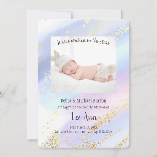 スター書ズのAnnouにあった 案内状 (正面)