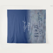 スター書ズネイビー銀河系結婚ズ タペストリー (正面(横))