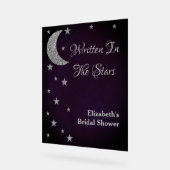 スター書ズブライダルシャワー アクリルサイン (傾斜)