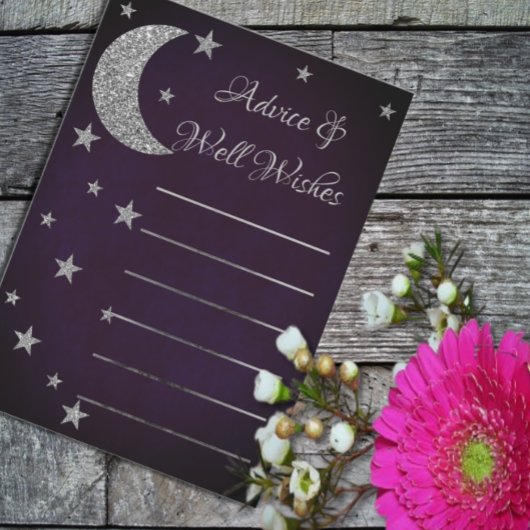 スター書ズブライダルシャワー アドバイスカード