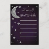 スター書ズブライダルシャワー アドバイスカード (正面)
