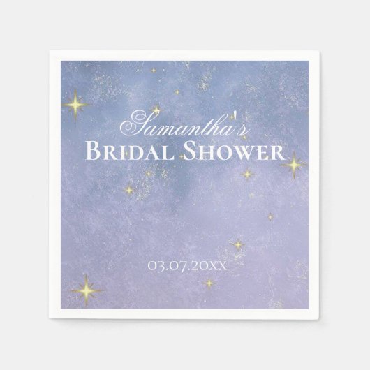 スター書ズブライダルシャワー スタンダードカクテルナプキン (正面)