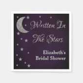 スター書ズブライダルシャワー スタンダードカクテルナプキン (正面)