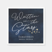 スター書ズブライダルシャワー スタンダードカクテルナプキン (正面)