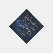 スター書ズブライダルシャワー スタンダードカクテルナプキン (角)