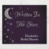 スター書ズブライダルシャワー スパークリングワインラベル (シングルラベル)