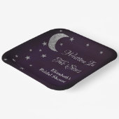 スター書ズブライダルシャワー ペーパープレート (傾斜あり)