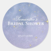 スター書ズブライダルシャワー ラウンドシール (正面)