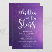 スター書ズブライダルシャワー 招待状 (正面/裏面)