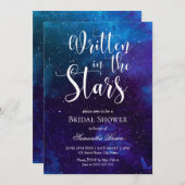 スター書ズブライダルシャワー 招待状 (正面/裏面)
