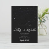 スター書ズ結婚式招待状 招待状 (スタンド正面)