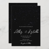 スター書ズ結婚式招待状 招待状 (正面/裏面)
