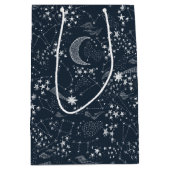 スター書ツカップルの赤ん坊シャワー ミディアムペーパーバッグ (正面)