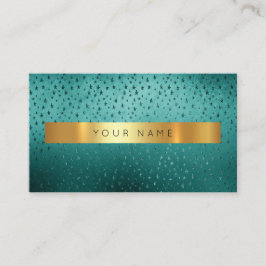 スター深いグリーンゴールデンストライプズVIPグラム 名刺